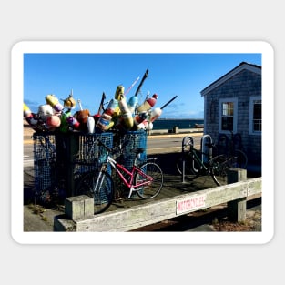 Provincetown pier Sticker